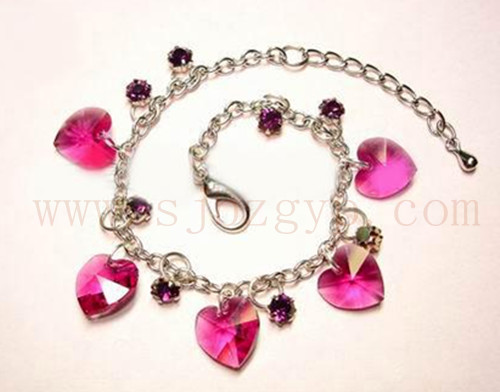 Peach Heart Bracelet